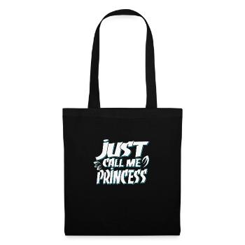 Appelez-moi simplement Princesse - Sac en tissu - noir - Devant