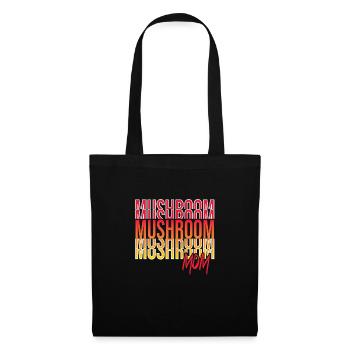 Cueillette de champignons - Sac en tissu - noir - Devant