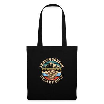 Cueillette de champignons - Sac en tissu - noir - Devant