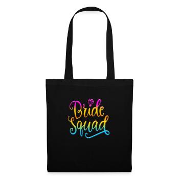 Braut Braut Hochzeit Junggesellenabschied Brautjungfernabschied - Stoffbeutel - Schwarz - Vorne