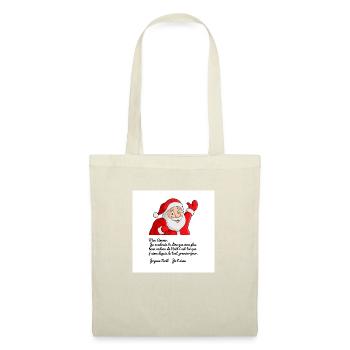 mon amour - Sac en tissu - nature - Devant