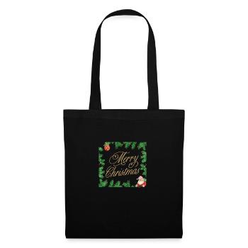 Merry Christmas - Sac en tissu - noir - Devant