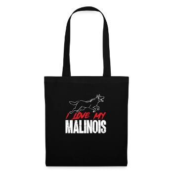 Malinois Belgian Shepherd Mechelaar Dog - Tote Bag - black - Front