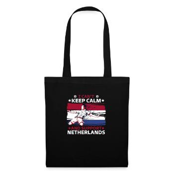 stay calm and support the Netherlands - Tote Bag - black - Front