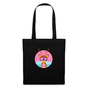 Deer and pajama party - Tote Bag - black - Front