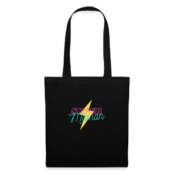 une super maman - Sac en tissu - noir - Devant