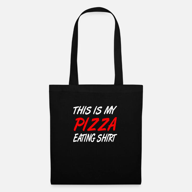 Pizza - Stoffbeutel - Schwarz
