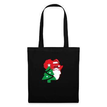 Merry Christmas - Sac en tissu - noir - Devant