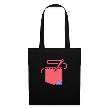 retouche couture - Sac en tissu - noir - Devant