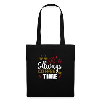 It's always Coffee Time - Tote Bag - black - Front