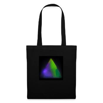 Abstract triangle architecture design neon lights - Tote Bag - black - Front