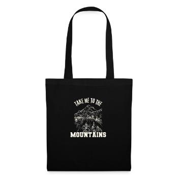 Emmenez-moi à la montagne Tentes de camping en plein air - Sac en tissu - noir - Devant