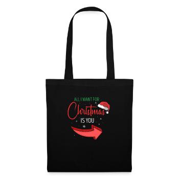 Tout ce que je veux pour Noël, c’est vous les couples de Noël - Sac en tissu - noir - Devant
