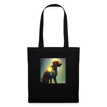 Le chien de l’univers - Sac en tissu - noir - Devant