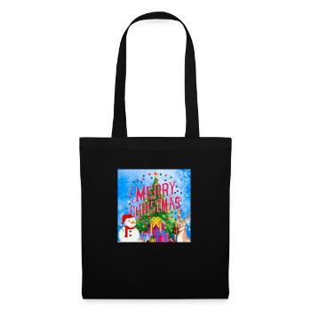 Joyeuses Fêtes. Noël - Sac en tissu - noir - Devant