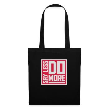 say less do more - Tote Bag - black - Front