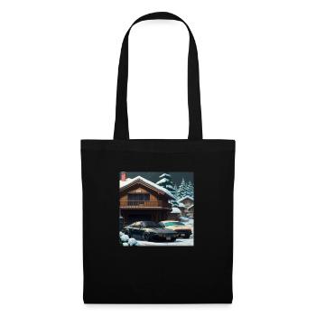 A snow day with a Japanese house - Tote Bag - black - Front