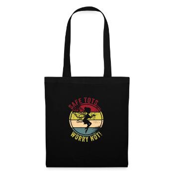 Baby-sitter - Sac en tissu - noir - Devant