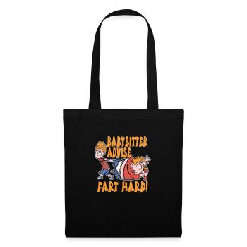 Baby-sitter - Sac en tissu - noir - Devant
