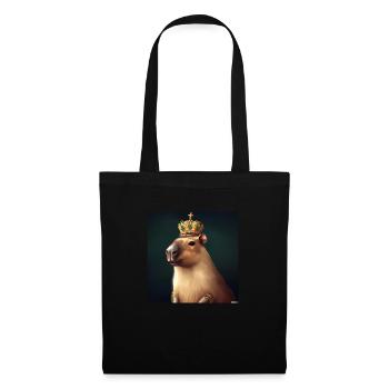 King Capybara - Stoffbeutel - Schwarz - Vorne
