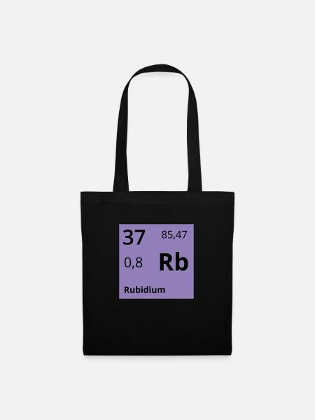 Rubidium - Stoffbeutel - Schwarz