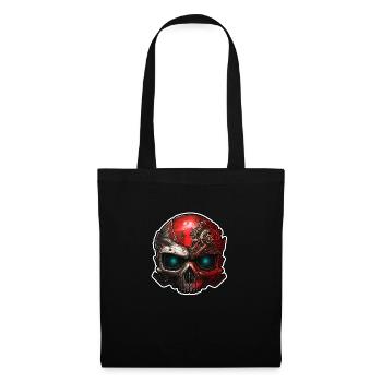 Série de crâne #001 - Sac en tissu - noir - Devant