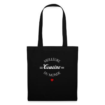 meilleure cousine du monde - Sac en tissu - noir - Devant