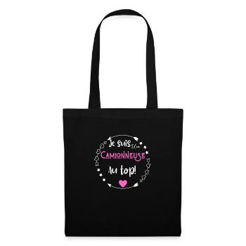 Je suis une camionneuse au top - Sac en tissu - noir - Devant