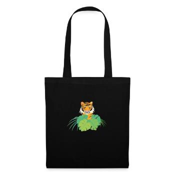 Tiger - Stoffbeutel - Schwarz - Vorne