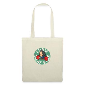 100% sans viande - Sac en tissu - nature - Devant