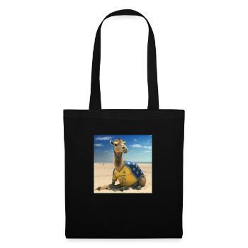 Fußball/Football ---- Kamel/Camel - Stoffbeutel - Schwarz - Vorne