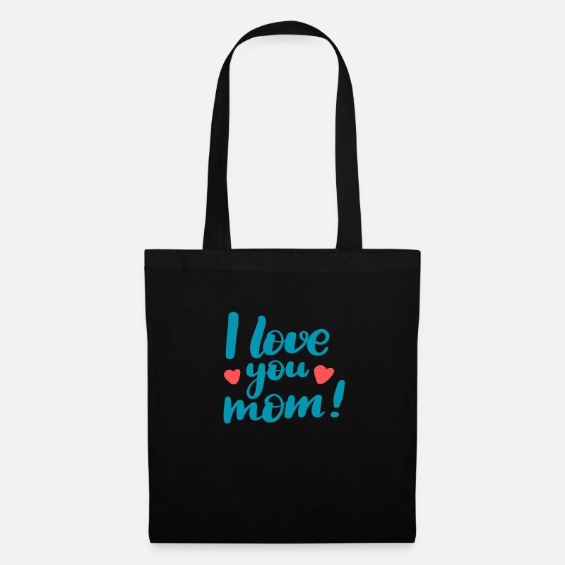 Ich hab dich lieb, Mama - Stoffbeutel - Schwarz