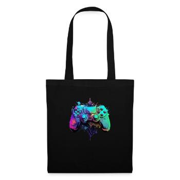 Neon Gaming Controller / Kontroller - Stoffbeutel - Schwarz - Vorne