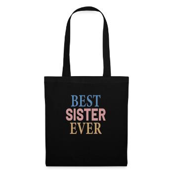 Meilleure sœur de tous les temps - Sac en tissu - noir - Devant