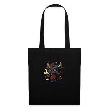 A cute demon - Tote Bag - black - Front