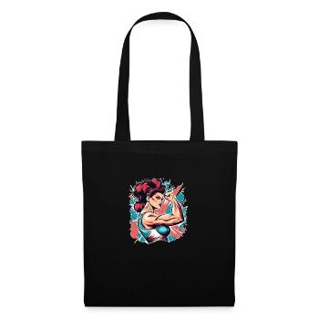 Powerwoman - Tote Bag - black - Front