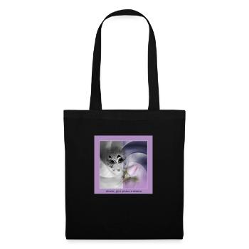 give peace a chance -02- - Stoffbeutel - Schwarz - Vorne