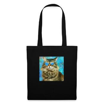 Blind Cat 19 - Tote Bag - black - Front