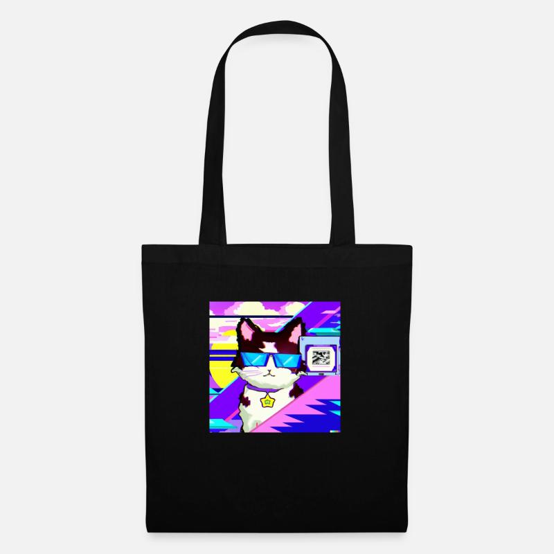 Chat aveugle 30 - Sac en tissu - noir