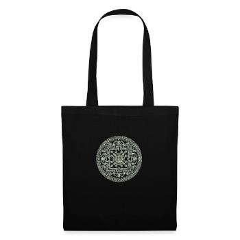 Mandala - Sac en tissu - noir - Devant