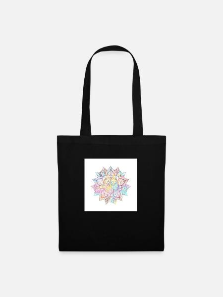 Mandala - Stoffbeutel - Schwarz