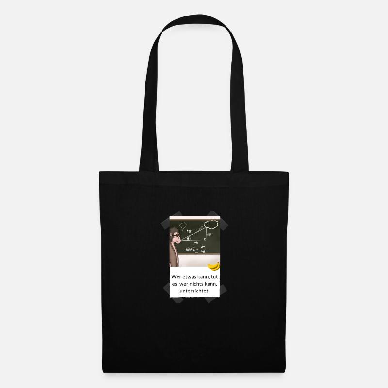 Leher witz schüler witz - Stoffbeutel - Schwarz