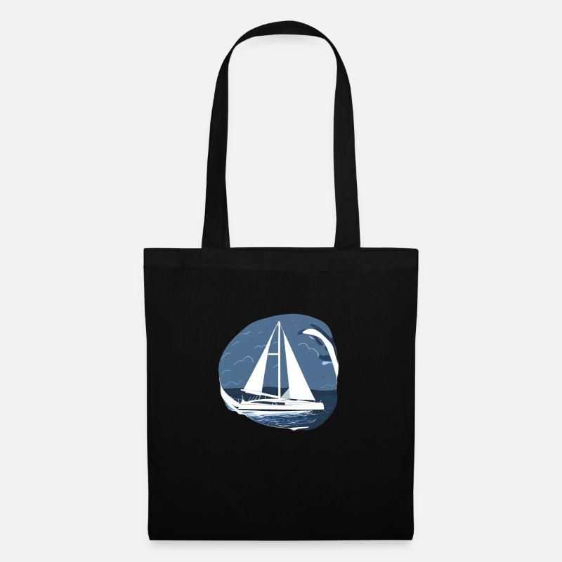 Sailing Sailing Sailboat Sailing Ship - Tote Bag - black