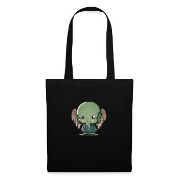Niedliches Baby-Cthulhu - Stoffbeutel - Schwarz - Vorne