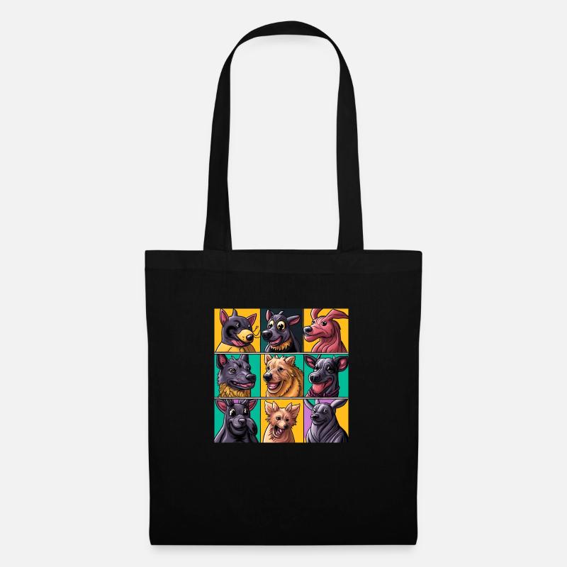 9 Dogs - Stoffbeutel - Schwarz