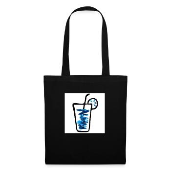Drink blue - Stoffbeutel - Schwarz - Vorne