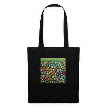 Œuf de Pâques - Sac en tissu - noir - Devant
