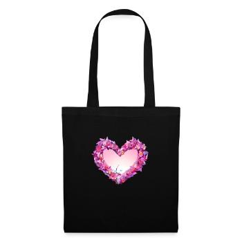 Fête des mères Saint-Valentin Mariage de fiançailles amoureuses - Sac en tissu - noir - Devant