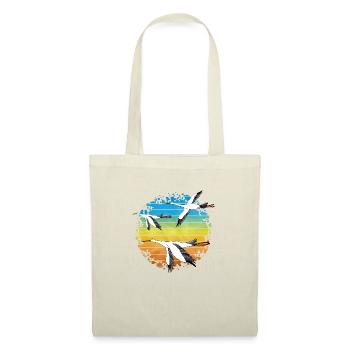 Cigognes - Sac en tissu - nature - Devant