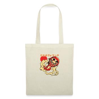 Fliegende Daruma-Puppe - Stoffbeutel - Natur - Vorne